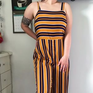 Navy Blue and Gold Jumpsuit!